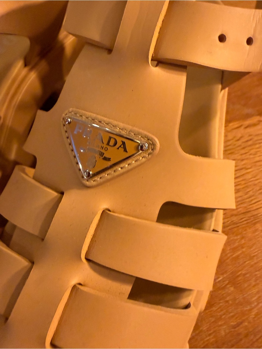 Prada Rubber Monolith sandals - Picture 2 of 13